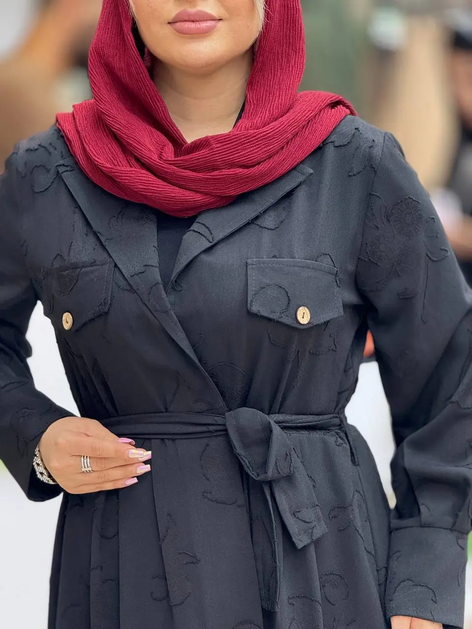 مانتو کسمه جلو باز